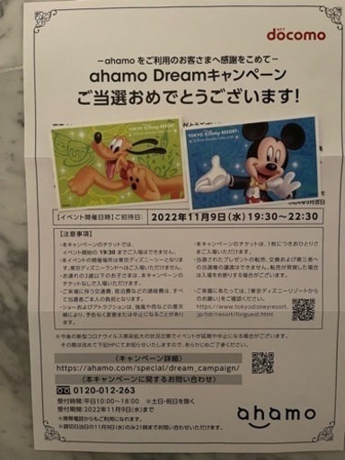 ahamo ディズニーシープライベートパーティー