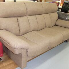 R206 スーパーバリューハイヘッド 布3Pソファ、幅190cm 美品