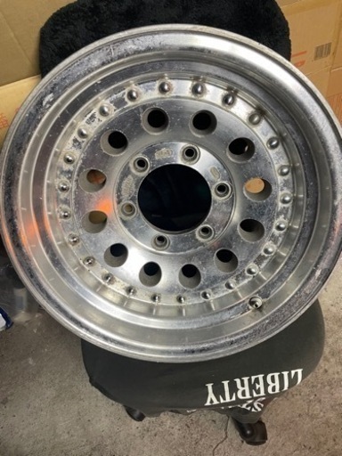 旧車6穴アルミホイール日本製ワイド