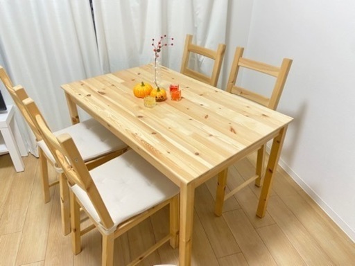 【お譲り先決定】【値下げしました】IKEAダイニング9点セット