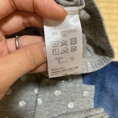 女の子　140 ハーフパンツ　タイツの画像
