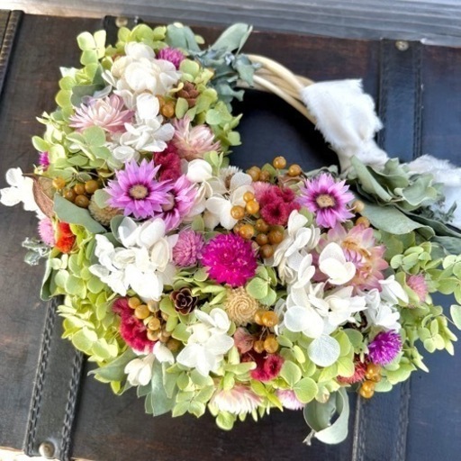 アナベル紫陽花リース
