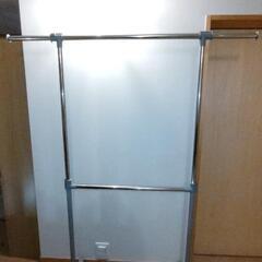 ハンガーラック《縦横に伸縮できる2段タイプ》の画像