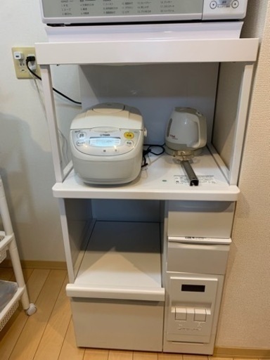 レンジラック　米びつ付き