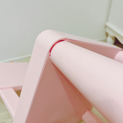 IKEA MAMMUT マンムット 子ども用チェア ベビーピンクの画像