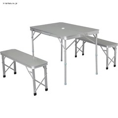 アウトドア収納テーブルチェア四人がけの画像