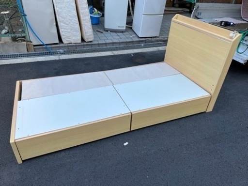 ?引き出し付き㊗️シングルベッドとマットレス?配送可能