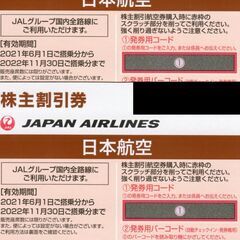 ＪＡＬ株主優待割引券