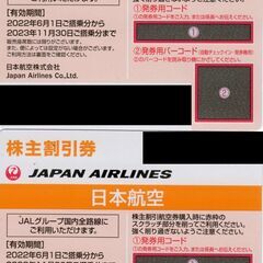 ＪＡＬ株主優待割引券（期限2023.11.30）