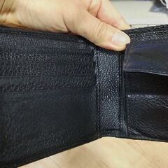 BVLGARIブルガリ二つ折り財布(ブラックロゴ)の画像