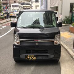 売切り！！エブリイワゴンＪＰターボ　軽貨物２シーター仕様　車検長いです
