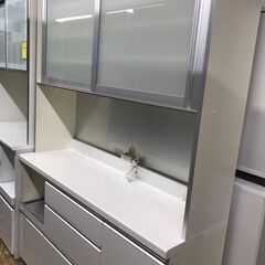パモウナ　キッチンボード　幅140cm　食器棚　レンジボード　シ...