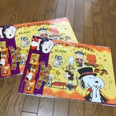 新品！未開封！スヌーピー オリジナル　ハロウィンランチョンマット4種類×2セットの画像