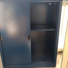 【ほぼ新品】スチール製屋外用物置：幅92.7cm、奥行き50cm、高さ110cm（購入価格22,380円→受渡価格7,000円）の画像