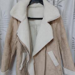 ムートン風   内側ボア ジャケット  Sサイズ