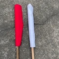 手旗　赤　白　誘導の画像