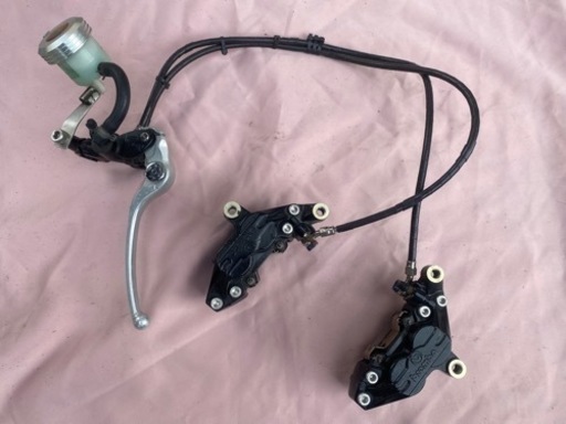 デイトナニッシンラジアルポンプブレーキマスター、ヤマハブレンボキャリパー、メッシュホースセット