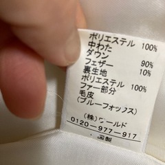 白ダウンジャケットの画像
