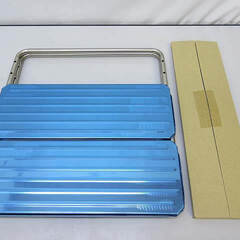 ss4183　未開封品　オークス　シンク下ステンシェルフ　2段　K816　伸縮式　Aux　ステンレス　収納　ラック　組立式　キッチン収納　スライド　フリーラック　キャビネットの画像