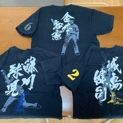 【交換可能】阪神タイガース (ポロシャツ5枚、Tシャツ3枚、レプリカ1枚、スカジャン2着、ネックウォーマー1、ネックレス2)の画像