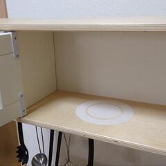 【決まりました】IKEA イケア おままごと キッチン 付属品ありの画像