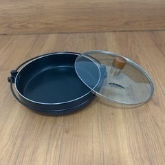 値下げしました。未使用　すき焼き鍋　ガス,IH対応の画像