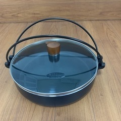 値下げしました。未使用　すき焼き鍋　ガス,IH対応の画像