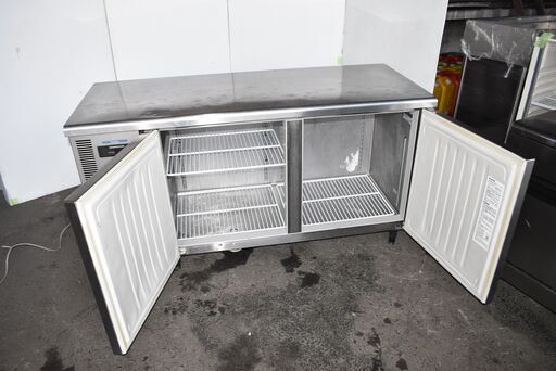 【ヤ取終了6/29】≪zy740≫動OK ホシザキ 2ドア 冷凍 コールドテーブル FT150SNC 150×600×800 厨房/キ