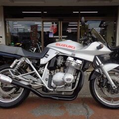 NO.4497　ＧＳＸ４００Ｓカタナ　水冷４サイクル１６バルブ４気筒４００ｃｃ　モナカ管　シルバー　☆彡の画像