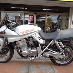 NO.4497　ＧＳＸ４００Ｓカタナ　水冷４サイクル１６バルブ４気筒４００ｃｃ　モナカ管　シルバー　☆彡の画像