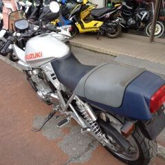 NO.4497　ＧＳＸ４００Ｓカタナ　水冷４サイクル１６バルブ４気筒４００ｃｃ　モナカ管　シルバー　☆彡の画像