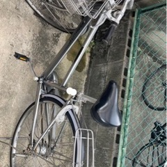 自転車 アルベルト ブリヂストン 27inch シルバー