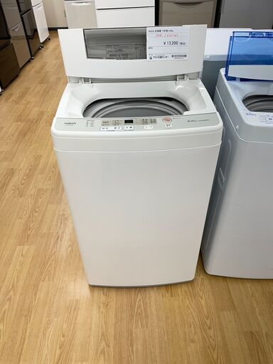 AQUA　洗濯機　１９年製　６kg　AQR-S60H　SJ600