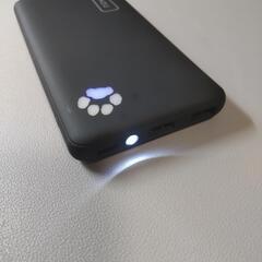モバイルバッテリー 10000mA ライト付 2個 キャンプなどにもの画像