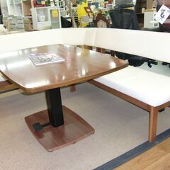 R302 リビングダイニング 昇降式テーブル3点セット、USED