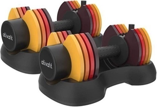 【新品】２個セット ativafit 可変式　ダンベル　12.5キロ
