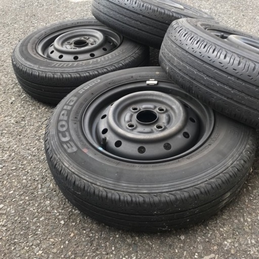 軽バン用タイヤホイール　145/80r12 4本セット　