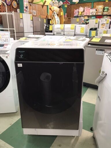 値下げしました！！シャープ ドラム洗濯機 ES-G110 2018年製 洗濯機 マイクロ高圧洗浄 プラズマクラスター 光るタッチナビ 貝塚市 王子