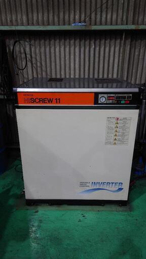 日立　ｴｱｰｺﾝﾌﾟﾚｯｻ　ｲﾝﾊﾞｰﾀ制御　11kw　中古　近郊なら無料配送