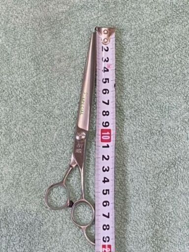 ペット用　ステンレスハサミ　トリミングシザー　胡蝶　彩スペシャル　仕上げバサミ　美品