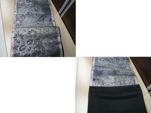 帯 和装 長さ(約)212㎝ 着物 薫風麗花文 青系 和服 仕立て上がり 苫小牧西店