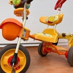 【受け渡し者と取り引き中】くまのぷーさん三輪車の画像