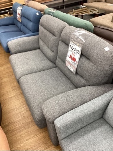 KJ-21【新入荷　リサイクル品】ニトリ　Nポケット　2.5シーターソファ　グレー