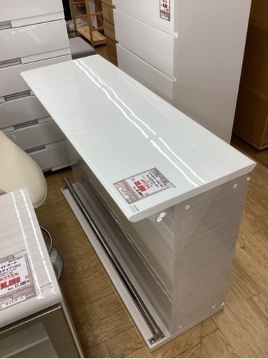 KJ-22【新入荷　リサイクル品】シギヤマ家具　ストック120 BC BARカウンター　白