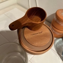 CHABATREEキャニスター　２つセット　木製軽量スプーン付きの画像