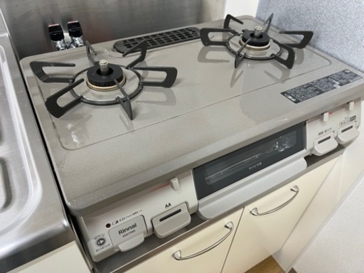 《急募♪新品同様》リンナイRinnaiダイヤモンドコートガスコンロプロパンガスガステーブル