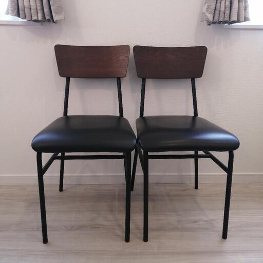 【美品】LOWYA ダイニングチェア2脚