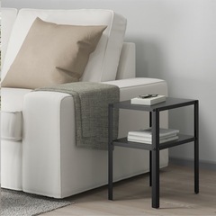 【新品】IKEA KNARREVIK クナレヴィーク ベッドサイドテーブル　ブラックの画像