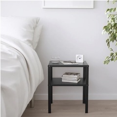 【新品】IKEA KNARREVIK クナレヴィーク ベッドサイドテーブル　ブラックの画像