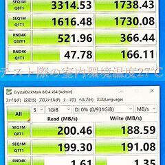 快適・i7-6700・SSD256GB(M.2)+1000GB(1TB)・メモリ16GB・DVDRW・Windows10pro・HP中古の画像